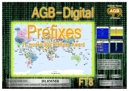 DL8MMR-PREFIXES FT8-300 AGB