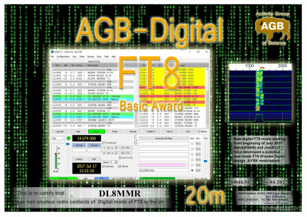 DL8MMR-FT8 BASIC-20M AGB