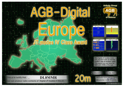 DL8MMR-EUROPE 20M-IV AGB